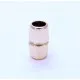 1x rosegoldfarben Acryl Magnetverschluss 16x9mm innen 6mm Verschluss zum Einkleben Zylinder - rosegoldfarben Schmuckzubehör - Leisure-Beads DIY