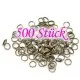 500 bronze Spaltringe 8mm rund bronze Doppelringe - bronze Schmuckzubehör - Leisure-Beads DIY