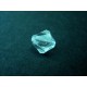 Weiss transparent farblose Acryl Rhombe Perle 8 mm