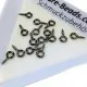 20x gunmetal Schmuckhaken Perlenhaken 9mm gunmetal Anhängerhaken mit Gewinde - Schmuckzubehör - Leisure-Beads DIY
