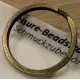 Schlüsselring 30mm großer Ring bronzefarben matt stabil - Schlüsselanhänger selber machen - Leisure-Beads DIY