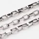 Edelstahl Kette 4x2x1mm silberfarben Schmuckkette Gliederkette - Edelstahl Schmuckzubehör - Leisure-Beads DIY