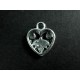 Rückseite Herzanhänger ca. 12x15 mm silberfarben Schmuckanhänger