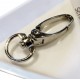 1x silber Karabinerhaken 36x10mm Karabiner mit Wirbel Breite 13mm - Schmuckzubehör