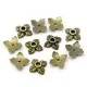 10x bronze Perlenkappen 8x6mm bronzefarbene Perlen Kappen - bronze Schmuckzubehör - Leisure-Beads DIY