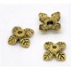 10x goldfarben Perlenkappen ca. 8x6mm goldfarbene Perlen Kappen - Schmuckzubehör goldfarben Perlenkappe
