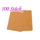 100 natur braune Schmuck Karten 70x50mm Papier ohne Schrift Schmuck Display Ohrringe - Schmuckzubehör