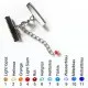 1x 20mm Bandklemme silber Verschluss mit Karabiner und Kette - Schmuckzubehör - Leisure-Beads DIY