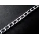 Kette aus Aluminium 6x3.5mm silberfarbene Gliederkette - Schmuckzubehör - Leisure-Beads DIY
