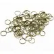 10x bronze Spaltringe 12mm rund bronzefarbene Spaltringe - bronze Schmuckzubehör - Leisure-Beads DIY