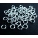 50x Spaltring 5mm rund platinfarben hellsilber