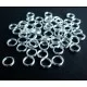 50x Spaltring 5mm rund platinfarben hellsilber - Leisure-Beads DIY