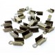 10x bronzefarben Endkappe 12x5mm Quetschröhrchen - Schmuckzubehör