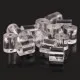 50 Stück Ohrstopper 3x3mm hochtransparente aus Silikon in Box - Schmuckzubehör zum Ohrringe selbermachen - Leisure-Beads DIY