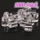 1000 Stück Ohrstopper 4x3mm hochtransparente aus Silikon in Box - Schmuckzubehör zum Ohrringe selbermachen - Leisure-Beads DIY