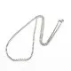 1x Edelstahl Halskette 50cm x 2mm Venezianerkette - Schmuckzubehör - Leisure-Beads DIY