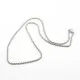1x Edelstahl Halskette ca. 44cm 2mm Stärke Erbskette aus Edelstahl - Schmuckzubehör Schmuckkette - Leisure-Beads DIY