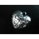 1x Dicker Herz Anhänger ca. 25x24mm silberfarben Schmuckanhänger - Leisure-Beads DIY