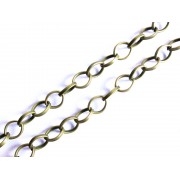 Bronzefarbene Kette 8x6mm Gliederkette - Schmuckzubehör