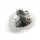 Silberherz Anhänger ca. 25x24mm Schmuckanhänger Trachtenherz - Leisure-Beads DIY