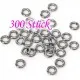 300 Edelstahl Biegering 4mm Stärke 1mm runder silber Biegering - Schmuckzubehör Biegering - Leisure-Beads DIY
