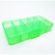 Grüne Sortierbox 132x68x23mm transparente Aufbewahrungsbox - Schmuckzubehör Aufbewahrungsbox