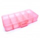 Pink Sortierbox 132x68x23mm transparente Aufbewahrungsbox - Schmuckzubehör Aufbewahrungsbox