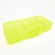Gelbe Sortierbox 132x68x23mm transparente Aufbewahrungsbox - Schmuckzubehör Aufbewahrungsbox
