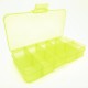 Gelbe Sortierbox 132x68x23mm transparente Aufbewahrungsbox - Schmuckzubehör Aufbewahrungsbox