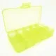 Gelbe Sortierbox 132x68x23mm transparente Aufbewahrungsbox - Schmuckzubehör Aufbewahrungsbox - Leisure-Beads DIY