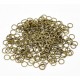 50x bronzefarben Biegering 6mm x 0,7mm Binderinge - Schmucktzubehör