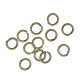50x bronzefarben Biegering 5mm x 0,7mm runde Binderinge - Schmucktzubehör