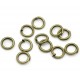 50x bronze Biegering 5mm Stärke 0,9mm runder Bindering bronze Schmucktzubehör