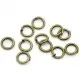 50x bronze Biegering 5mm Stärke 0,9mm runder Bindering bronze Schmucktzubehör - Leisure-Beads DIY