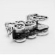 1x silber Lokomotive Anhänger 28x21x9,5mm silber Schmuckanhänger - Schmuckzubehör