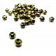 10x Gold geschliffene Kristallglasperlen 6x4mm goldfarben Rondelle - Schmuckzubehör Kristallglasperlen