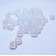 50x opal geschliffene Kristallglasperlen 6x4mm Opalglas - Schmuckzubehör