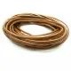 5m nougatbraune Lederschnur 2mm Perlglanz Lederband - Schmuckzubehör Lederband - Leisure-Beads DIY