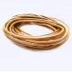 5m antikgoldfarben Lederschnur 2mm Perlglanz Lederband - Schmuckzubehör Lederband - Leisure-Beads DIY