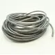 5m silber Lederschnur 2mm Perlglanz Lederband - Schmuckzubehör Lederband - Leisure-Beads DIY