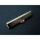 Hellsilber Bandklemme 30mm silberfarben versilbert - Leisure-Beads DIY