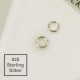 2x Ring 925 Sterling Silber 4mm x 0,9mm geschlossen Binderinge - Echtsilber Schmuckzubehör