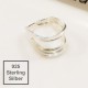 1x 925er Collierschlaufe 9x7x5mm Sterling Silber Anhängerhaken - Schmuckzubehör