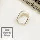 1x Sterling Silber Collierschlaufe 9x7x5mm Haken für Anhänger 925 Silber - 925 Schmuckzubehör Anhängerhaken - Leisure-Beads DIY