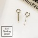 1x 925er Schmuckhaken 11mm Sterling Silber Perlenhaken - Schmuckzubehör