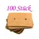 100 natur braune Schmuck Karten 33x25mm Papier ohne Schrift Schmuck Display Ohrstecker - Schmuckzubehör - Leisure-Beads DIY