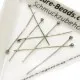 10 Edelstahl Nietstifte 30mm silberfarben Schmuckdraht mit rundem Kopf - Edelstahl Schmuckzubehör - Leisure-Beads DIY