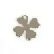 1x Edelstahl Kleeblatt 15x15mm Schmuck Anhänger silber Anhänger - Schmuckzubehör - Leisure-Beads DIY