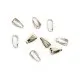 10x silber Collierschlaufe 7x3mm Anhängerhaken silberfarben - Schmuckzubehör - Leisure-Beads DIY