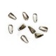 10x gunmetal Collierschlaufe 7x3mm Anhängerhaken gunmetal Schmuckzubehör